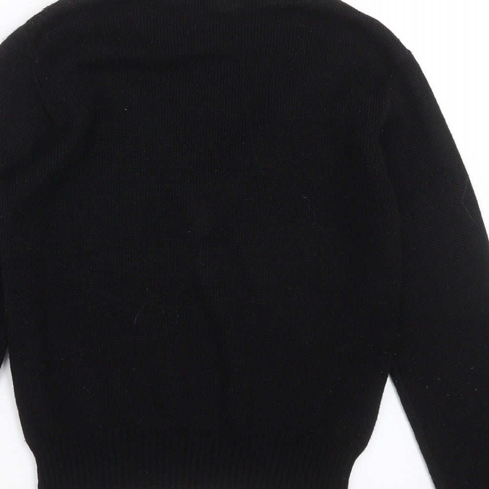 Preworn Womens Black  Knit Pullover Jumper Size 6