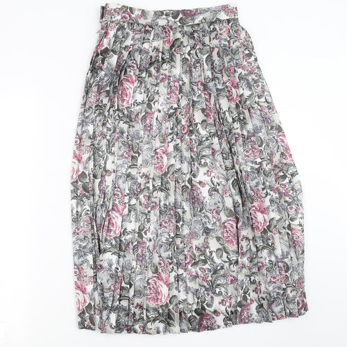 Alexon Womens Grey Floral  Maxi Skirt Size 10