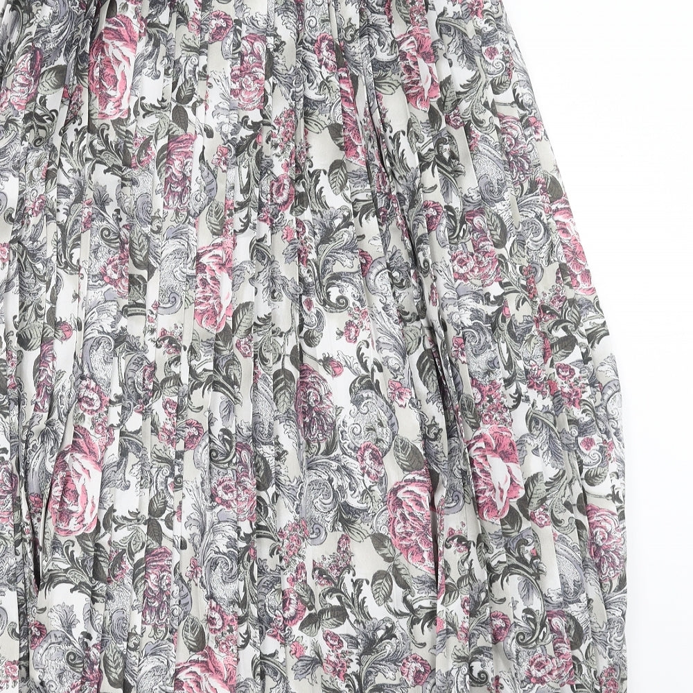 Alexon Womens Grey Floral  Maxi Skirt Size 10