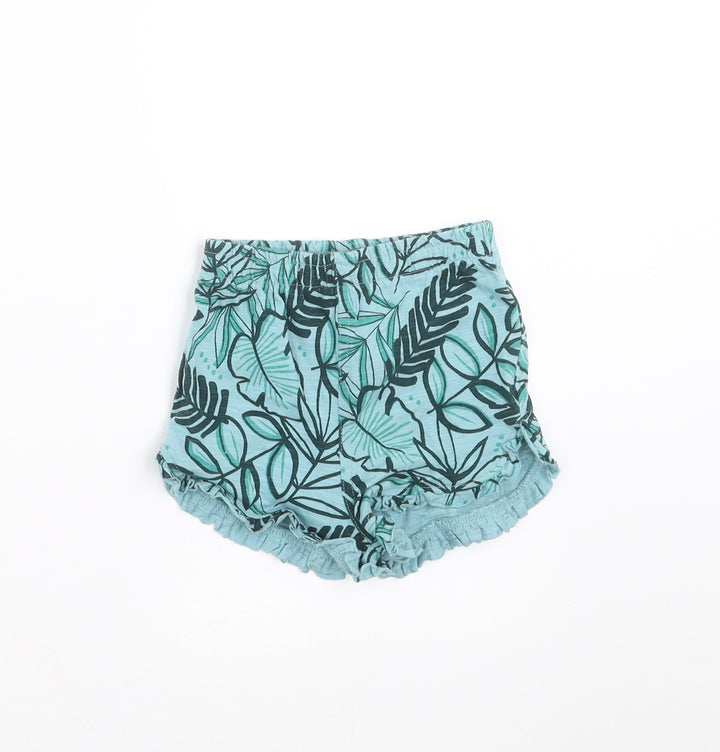 NEXT Baby Blue Floral Trousers Size 12-18 Months - shorts