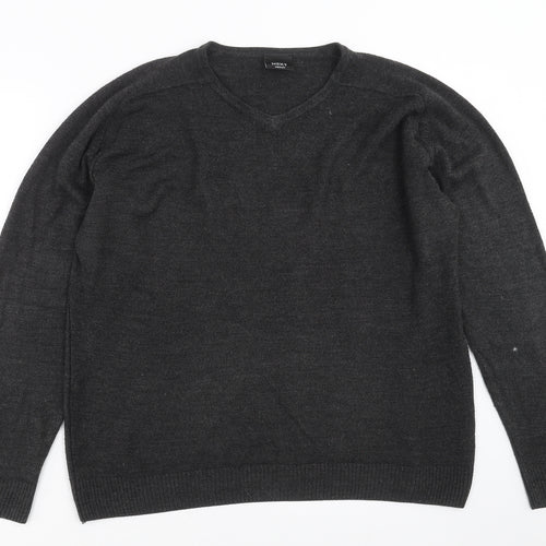NEXT Mens Grey  Knit Pullover Jumper Size M