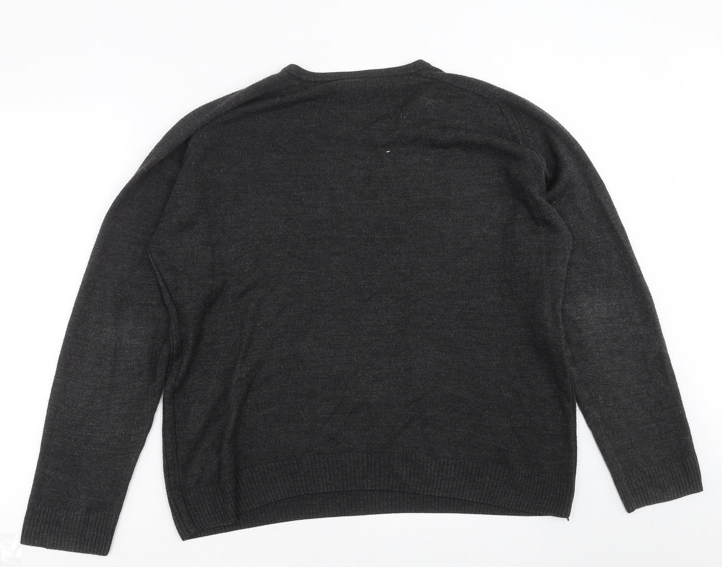 NEXT Mens Grey  Knit Pullover Jumper Size M