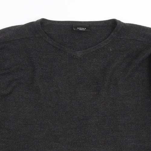 NEXT Mens Grey  Knit Pullover Jumper Size M