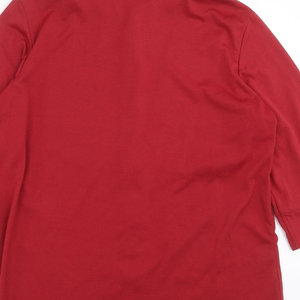 Preworn Womens Red   Basic Blouse Size 12