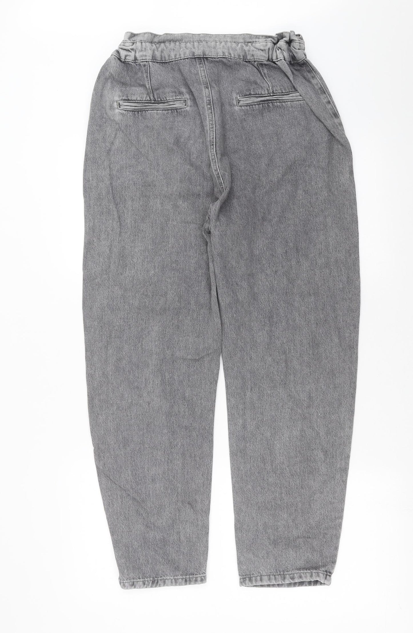 Zara Womens Grey  Denim Mom Jeans Size 10 L27 in