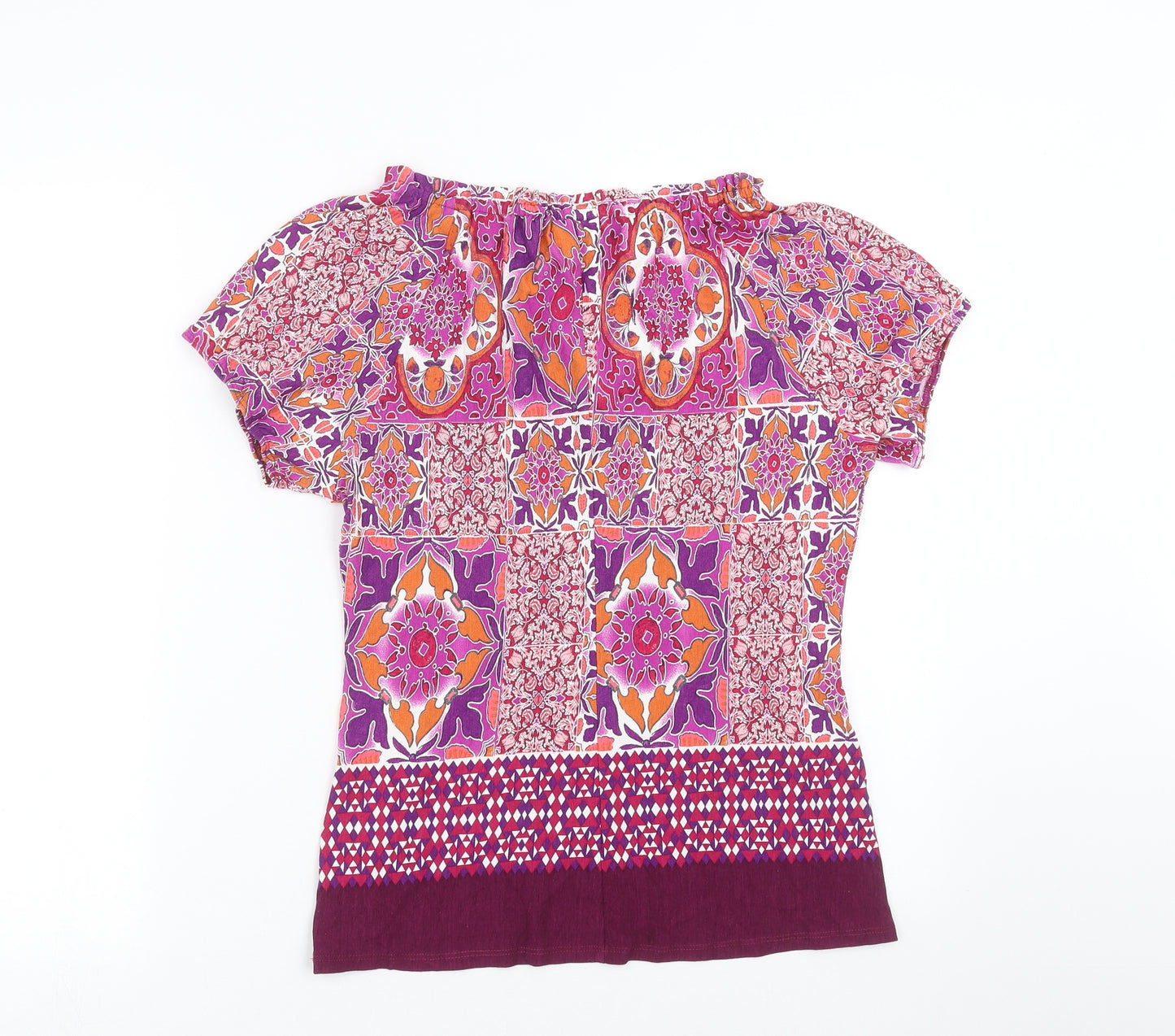 Wallis Womens Purple Floral  Basic Blouse Size 12
