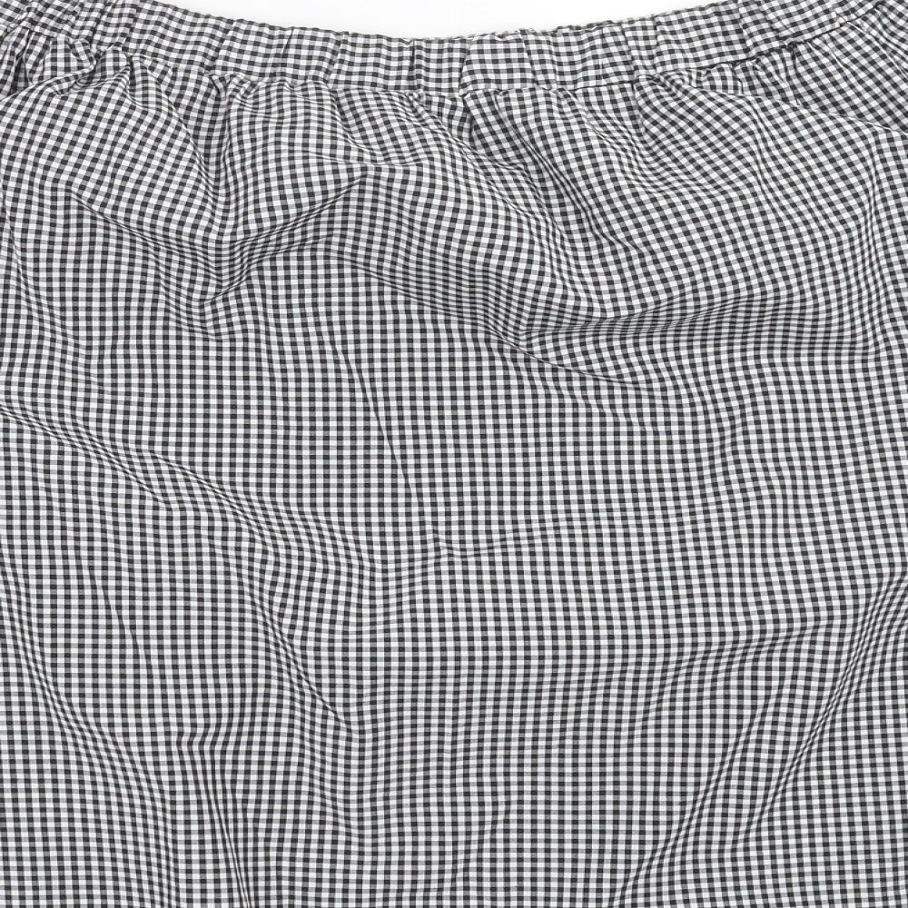 F&F Womens Black Check  Basic Blouse Size 22