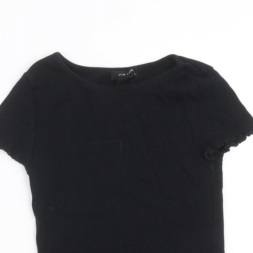 New Look Womens Black   Basic T-Shirt Size 10
