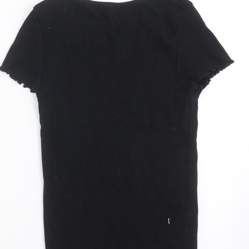 New Look Womens Black   Basic T-Shirt Size 10