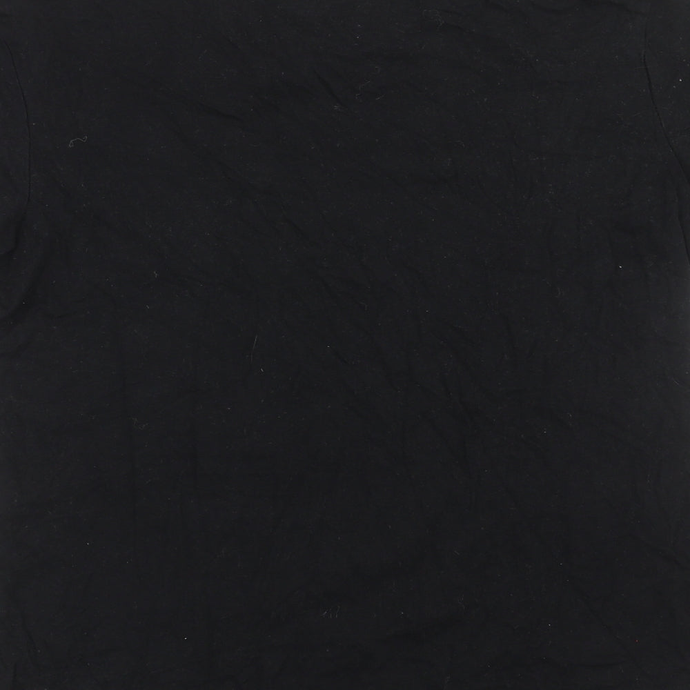 TU Womens Black   Basic T-Shirt Size 12  - Queen