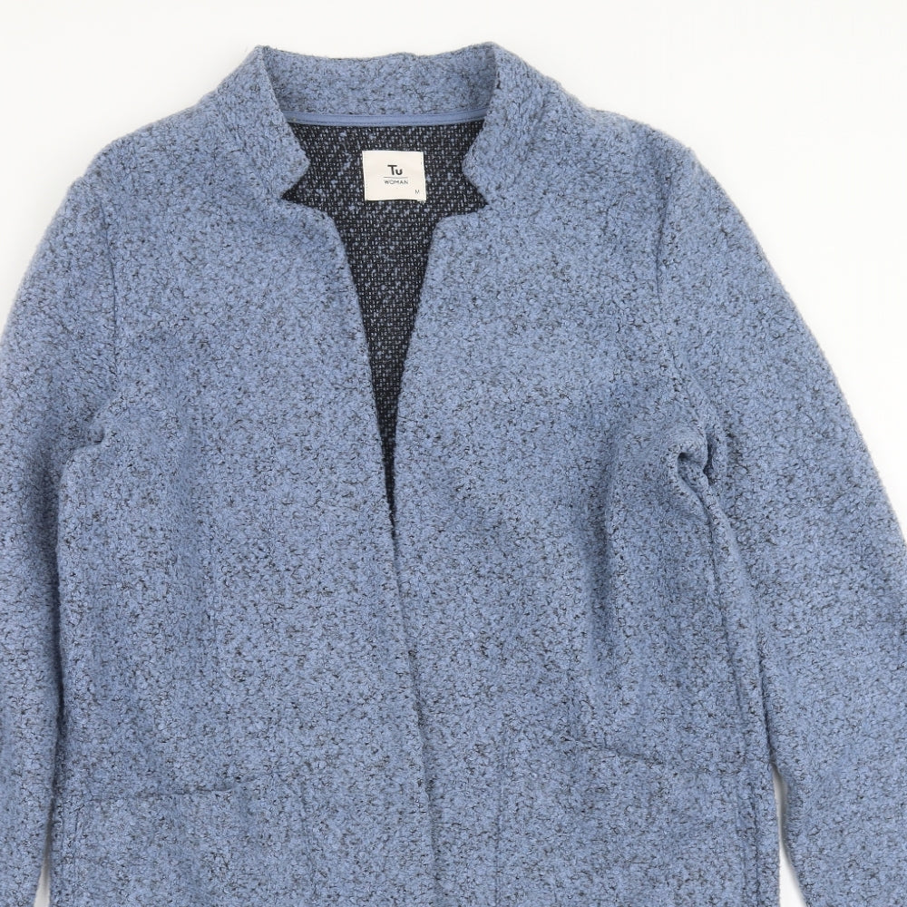 TU Womens Blue   Overcoat Jacket Size M