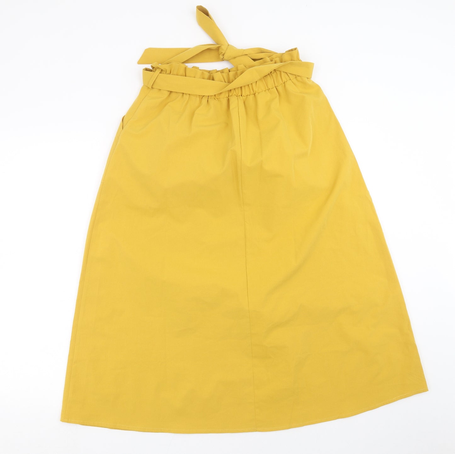 SheIn Womens Yellow   A-Line Skirt Size M
