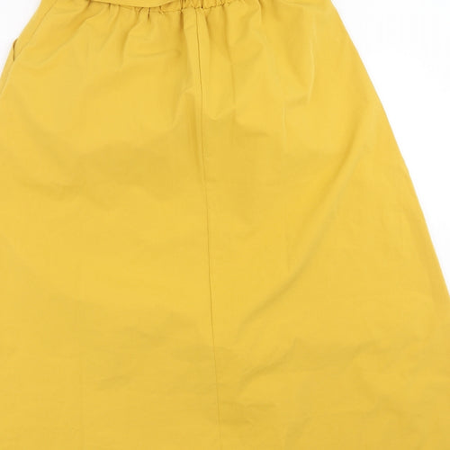 SheIn Womens Yellow   A-Line Skirt Size M