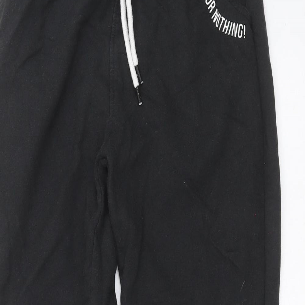 Matalan Boys Black   Jogger Trousers Size 10 Years - NERF