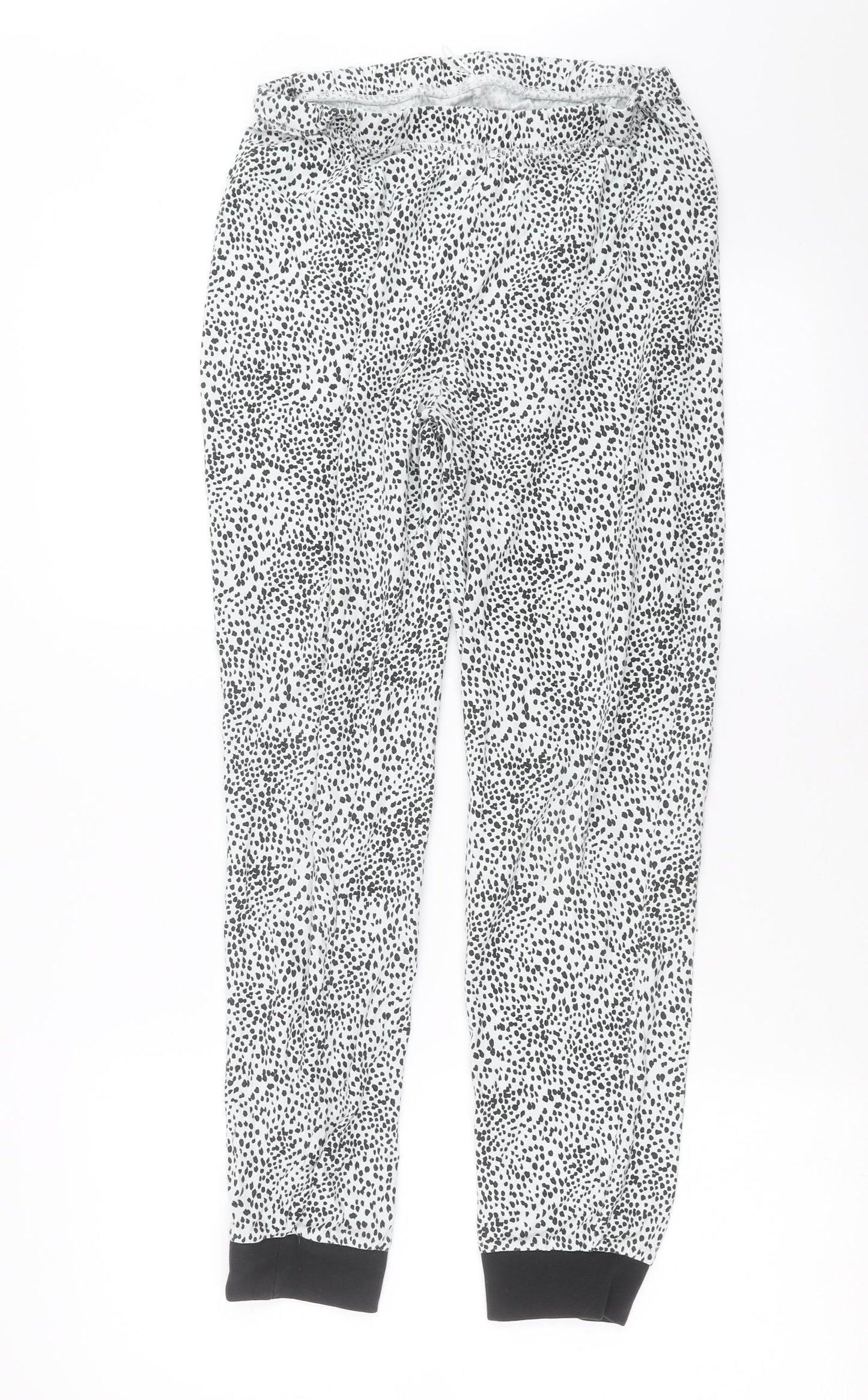 John Lewis Womens White Geometric   Pyjama Pants Size 12
