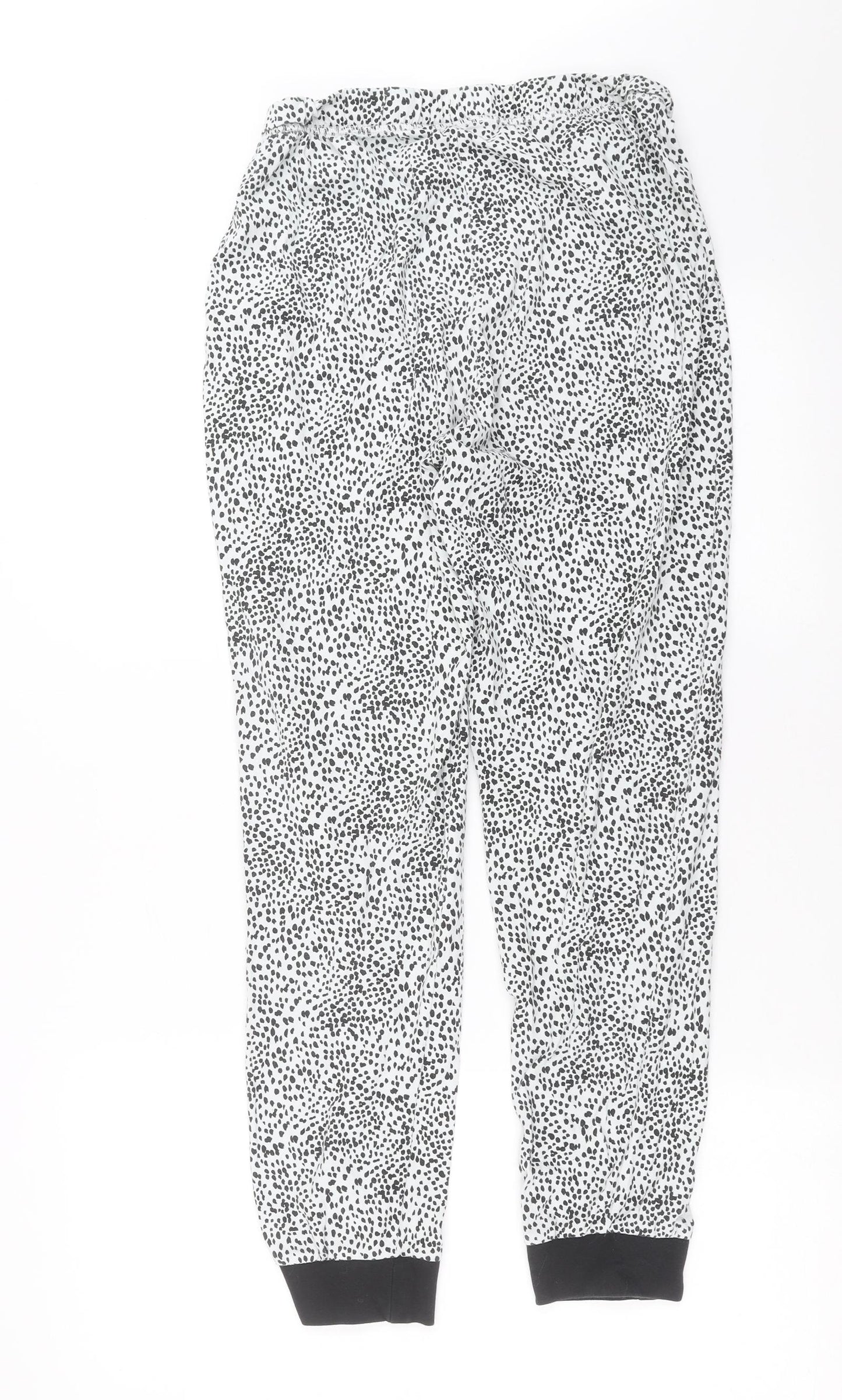 John Lewis Womens White Geometric   Pyjama Pants Size 12