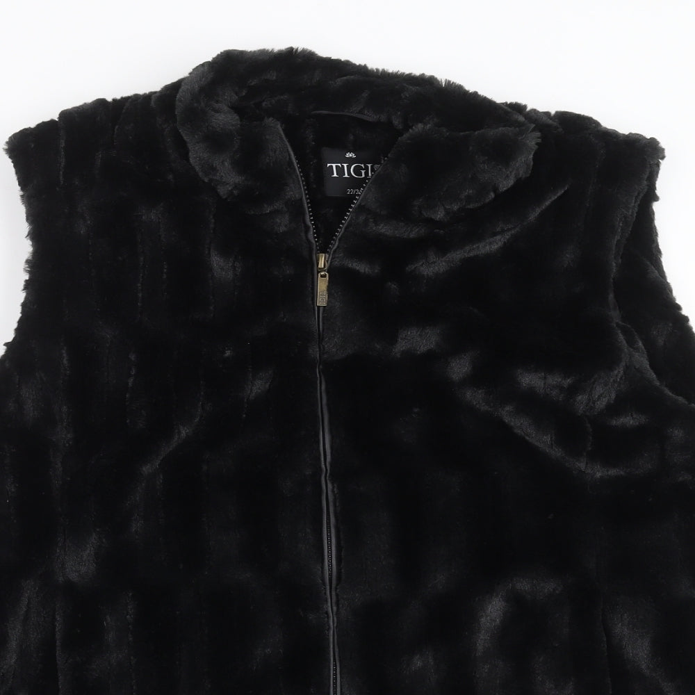 TIGI Womens Black   Gilet Jacket Size 22
