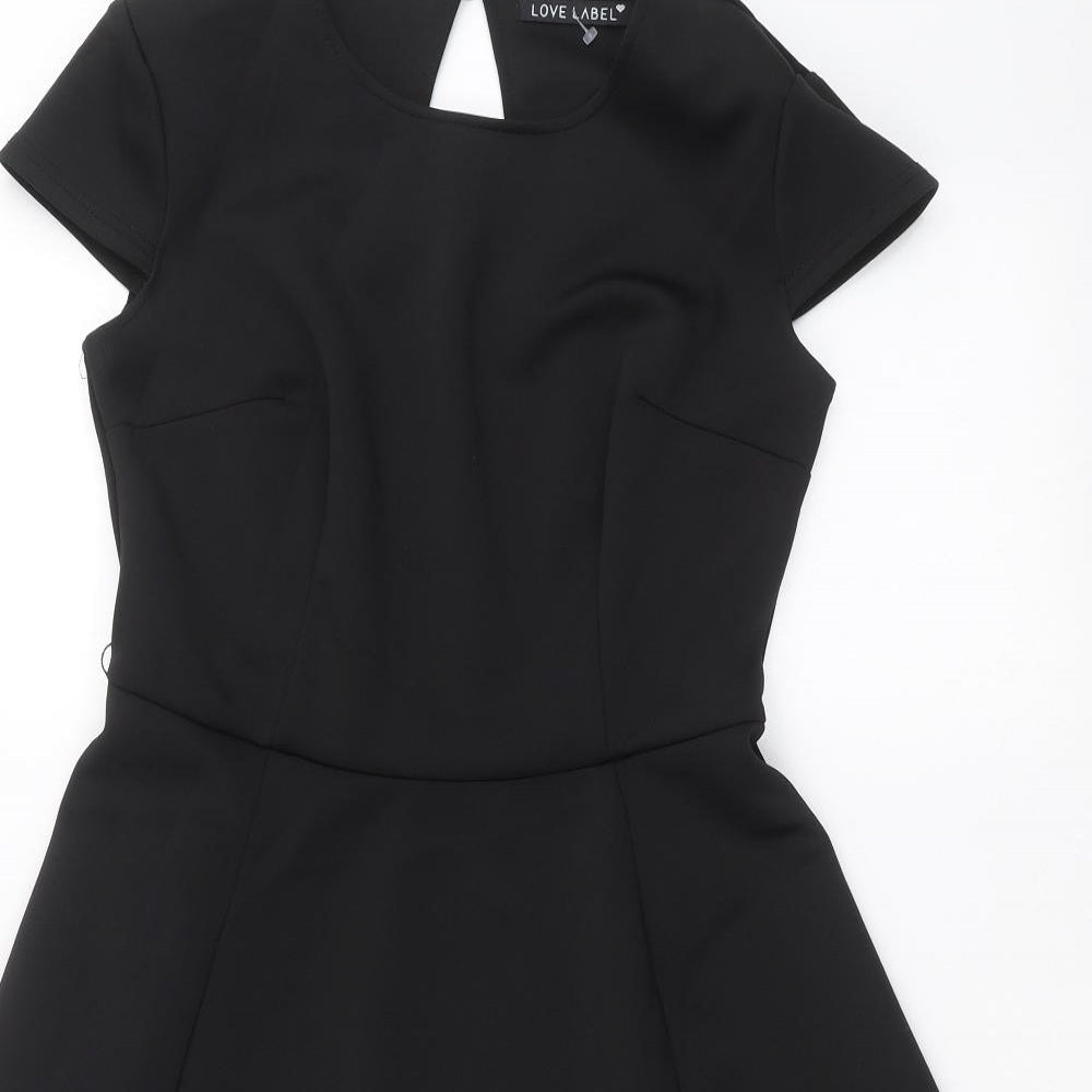 Love Label Womens Black   Fit & Flare  Size 10