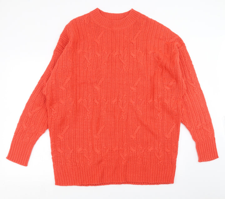 Terranova Womens Red  Knit Pullover Jumper Size M