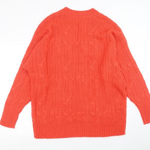 Terranova Womens Red  Knit Pullover Jumper Size M