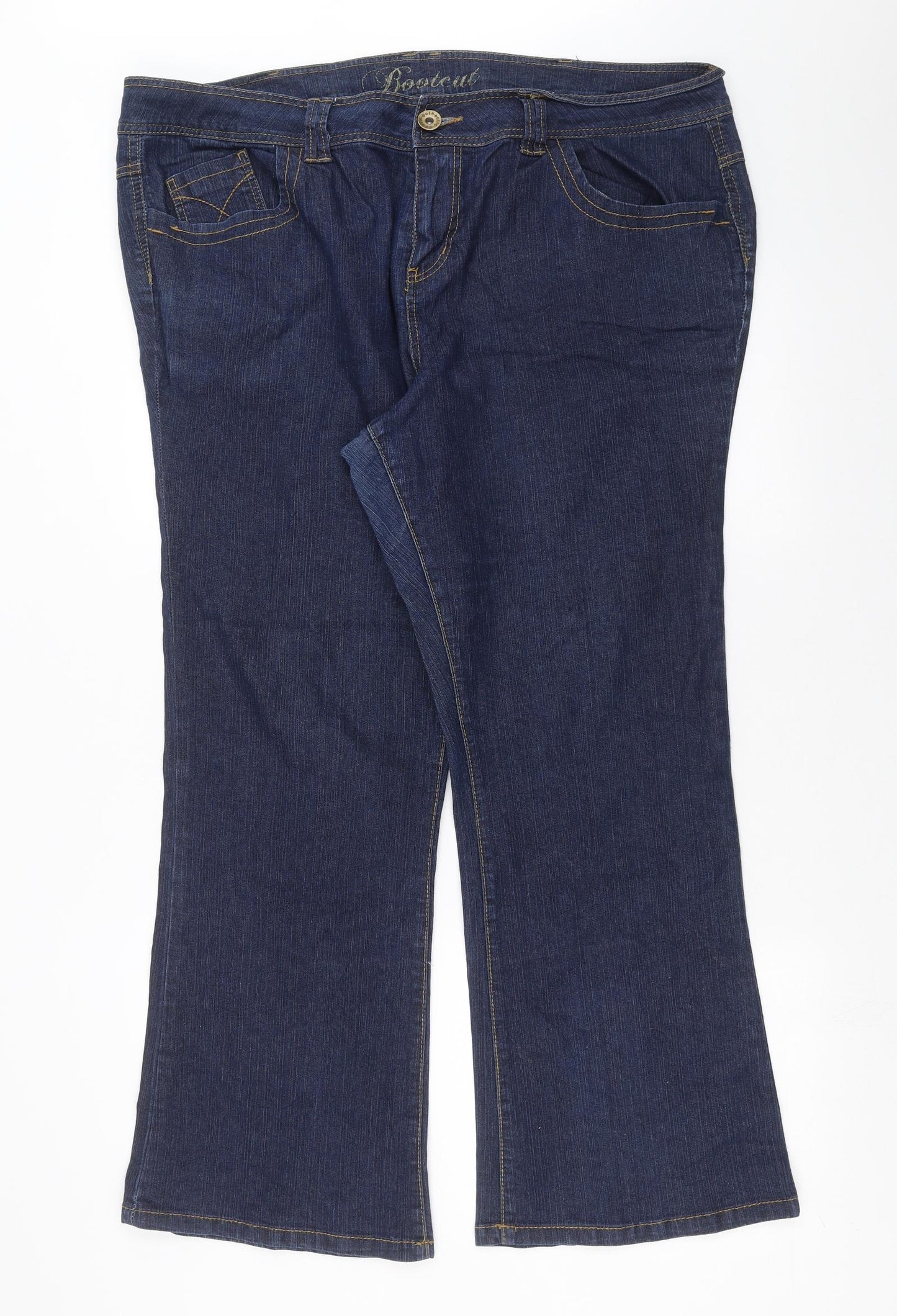 Arcadia Womens Blue  Denim Bootcut Jeans Size 20 L29 in