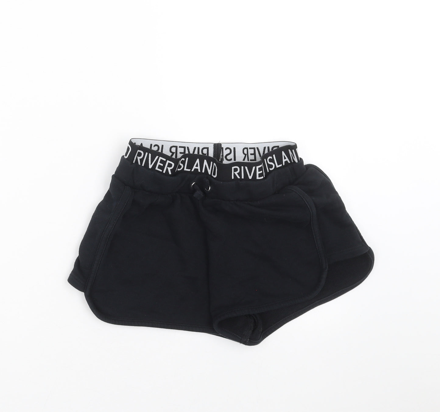 River Island Girls Black   Sweat Shorts Size 9-10 Years
