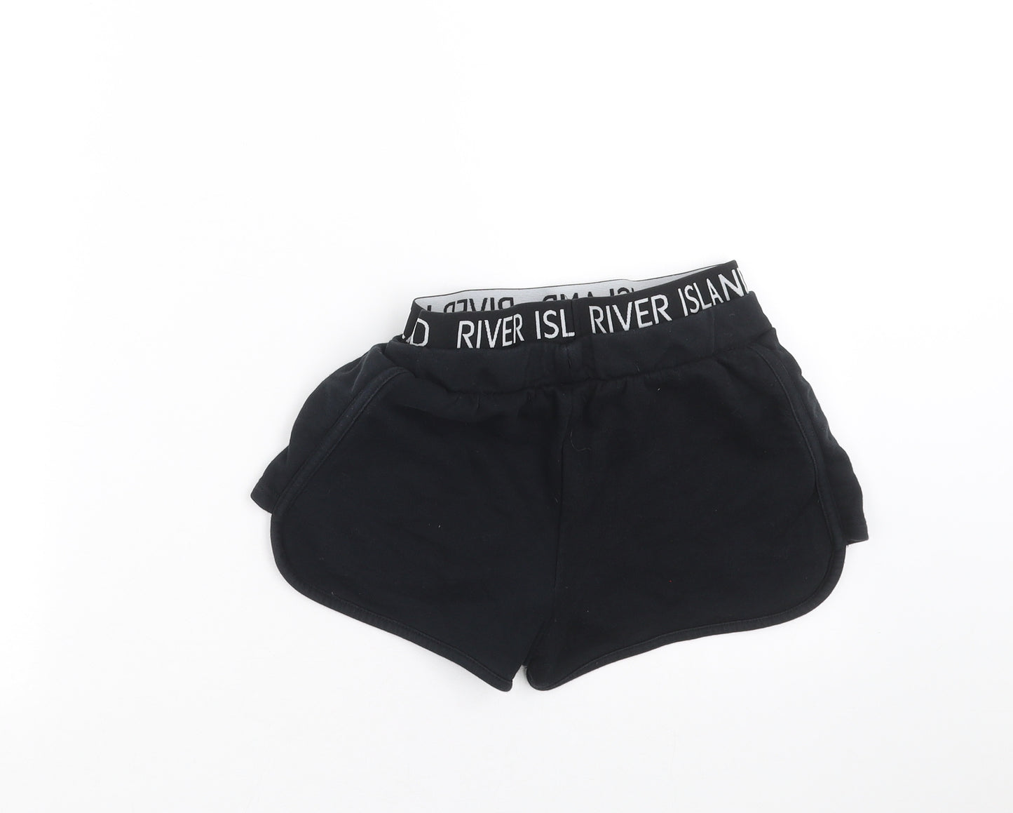 River Island Girls Black   Sweat Shorts Size 9-10 Years
