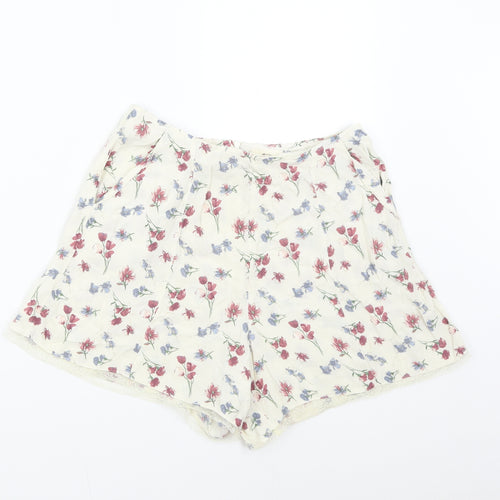 Pins & Needles Womens Beige Floral  Hot Pants Shorts Size S