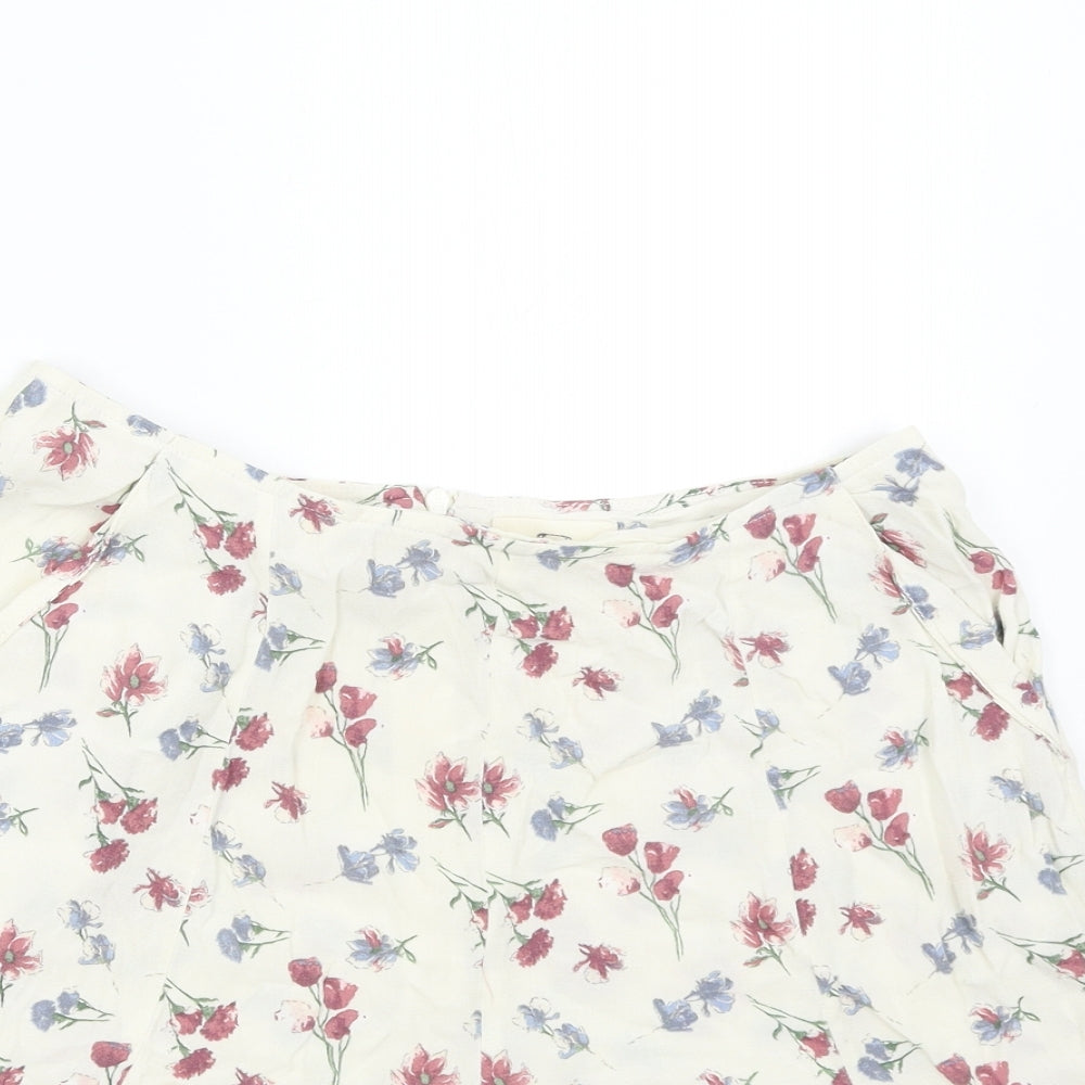 Pins & Needles Womens Beige Floral  Hot Pants Shorts Size S