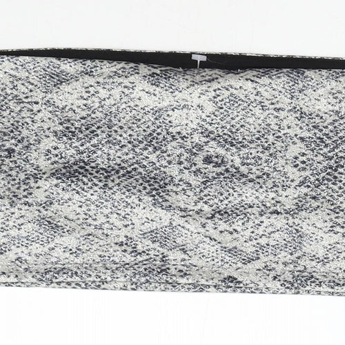 Topshop Womens Silver Animal Print  Cropped Tank Size 6  - Boob Tube