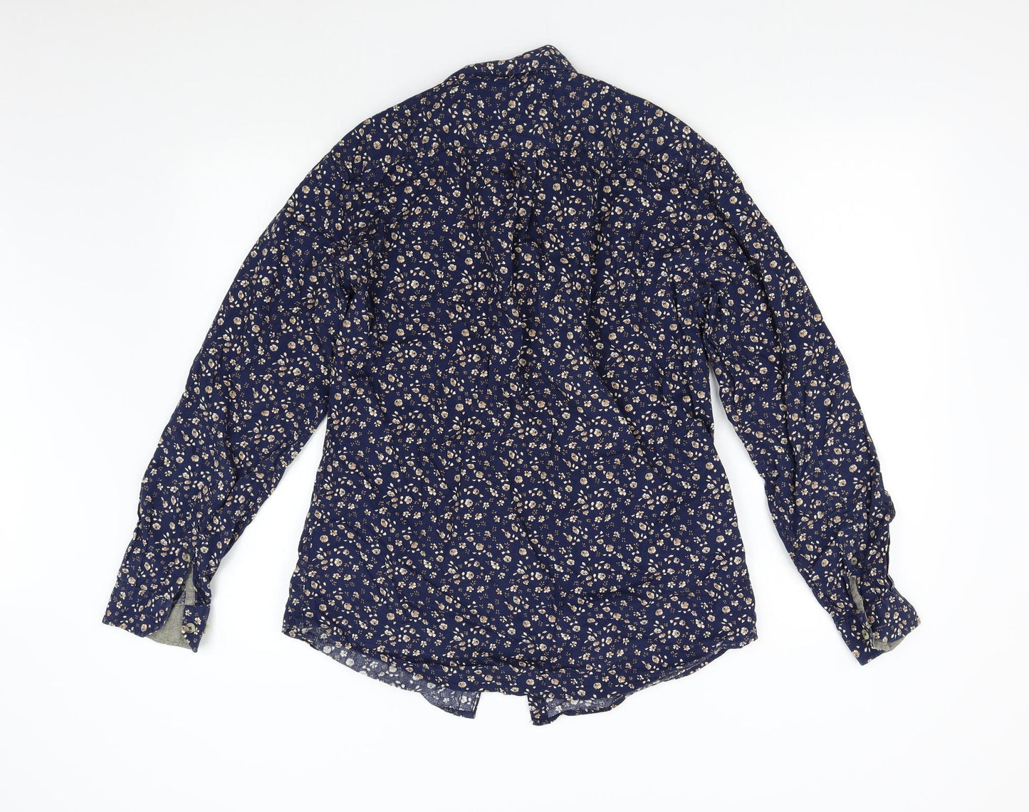 Steel & Jelly Mens Blue Floral   Button-Up Size L