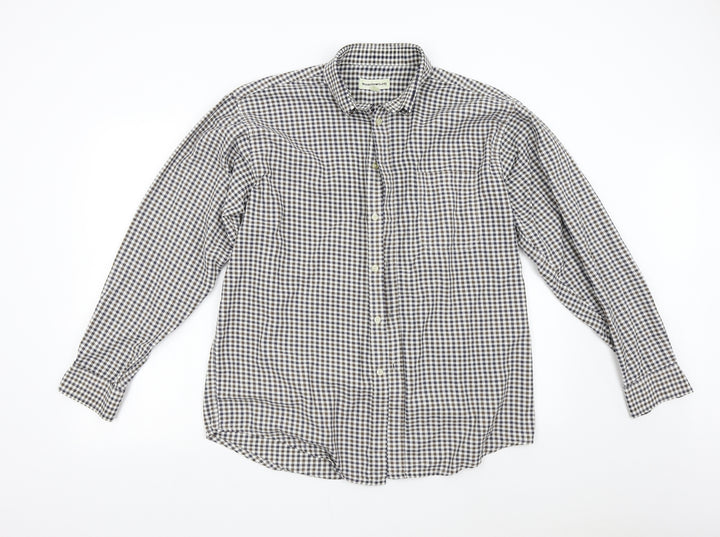 Northwood Mens Multicoloured Check   Button-Up Size M