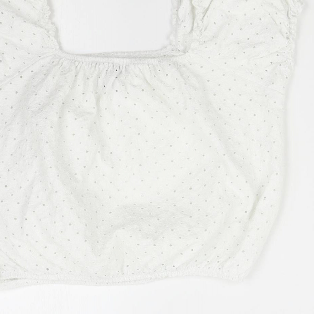 New Look Womens White   Basic Blouse Size 16
