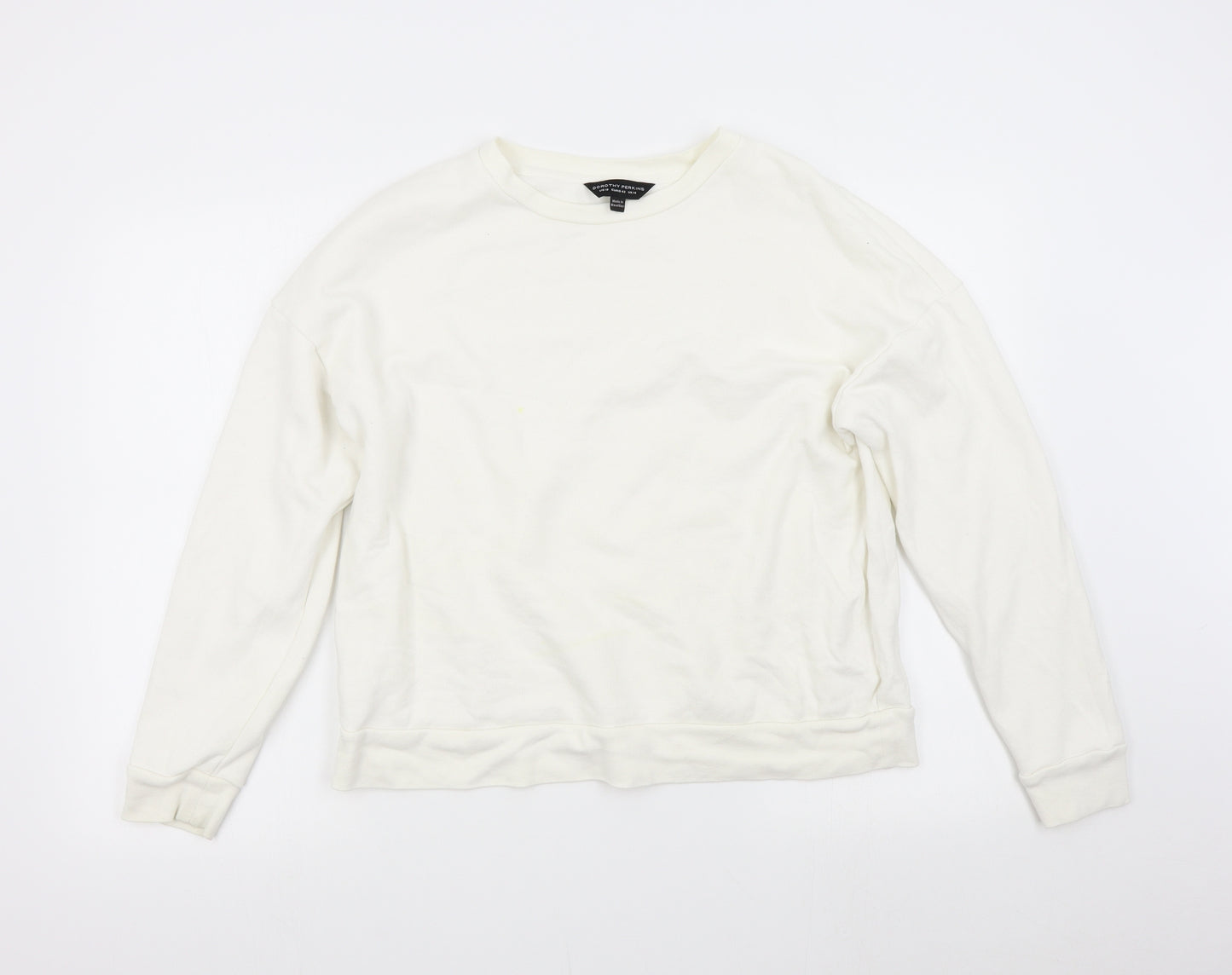 Dorothy Perkins Womens White   Pullover Sweatshirt Size 14