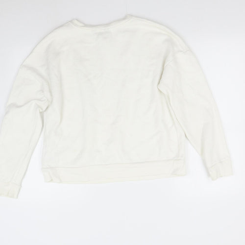 Dorothy Perkins Womens White   Pullover Sweatshirt Size 14