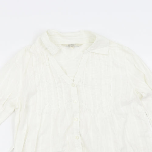Debenhams Womens Ivory   Basic Button-Up Size 12