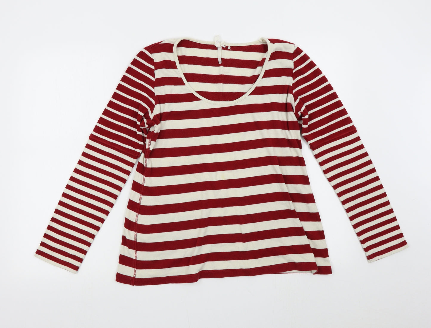 NEXT Womens Red Striped  Pullover Jumper Size 14