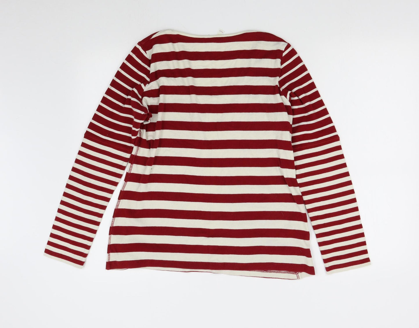 NEXT Womens Red Striped  Pullover Jumper Size 14