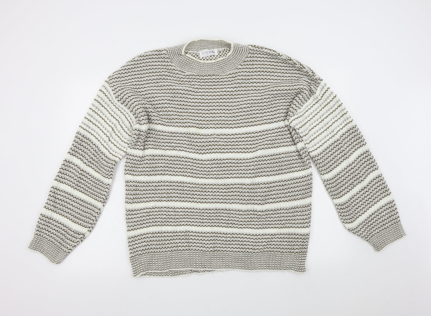 In the Style Womens Brown  Knit Pullover Jumper Size L