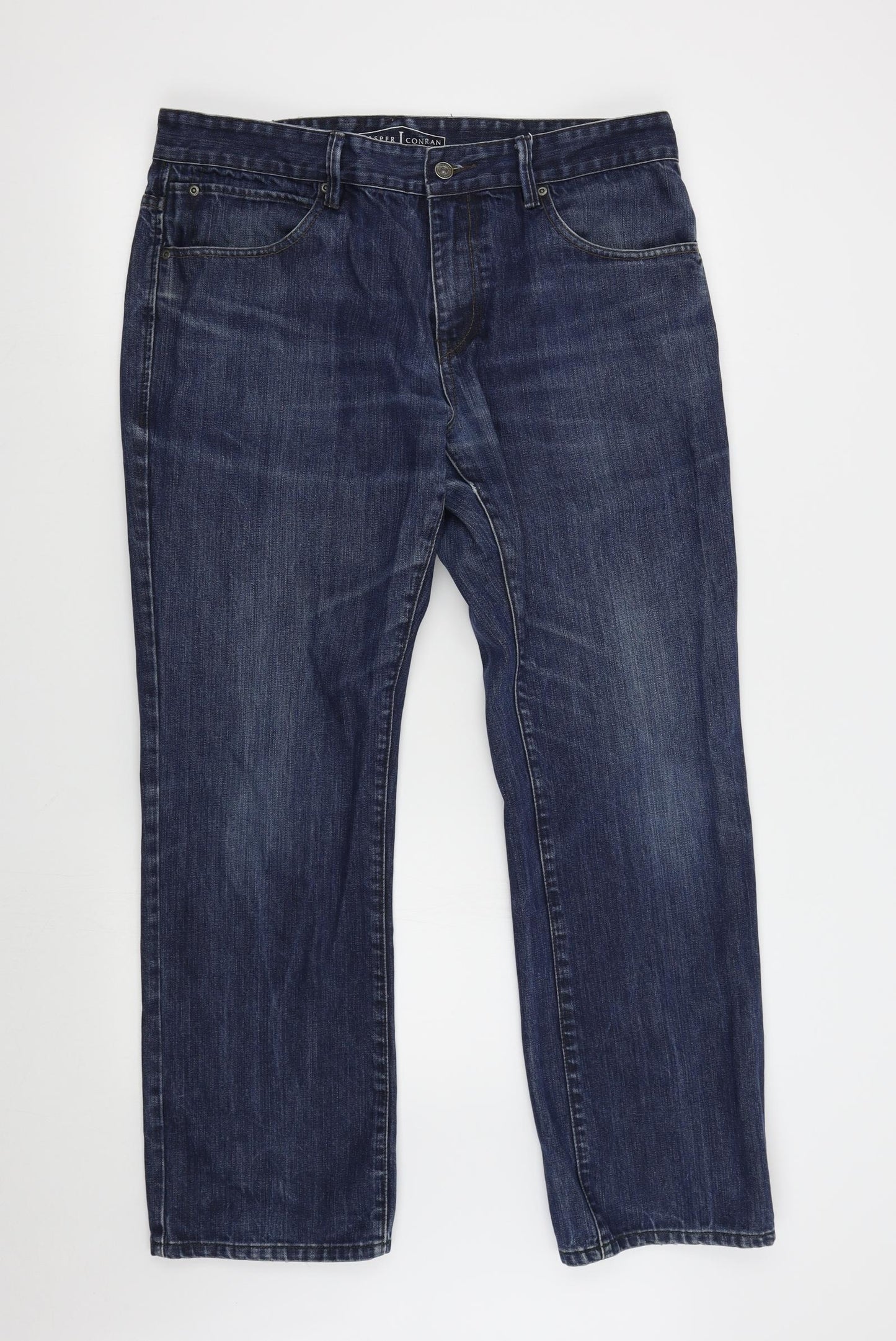 Jasper Conran Mens Blue  Denim Straight Jeans Size 36 L30 in