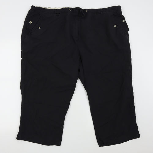 East Coast Womens Black   Bermuda Shorts Size 28