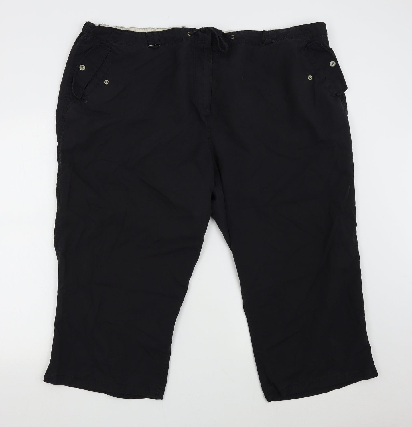 East Coast Womens Black   Bermuda Shorts Size 28