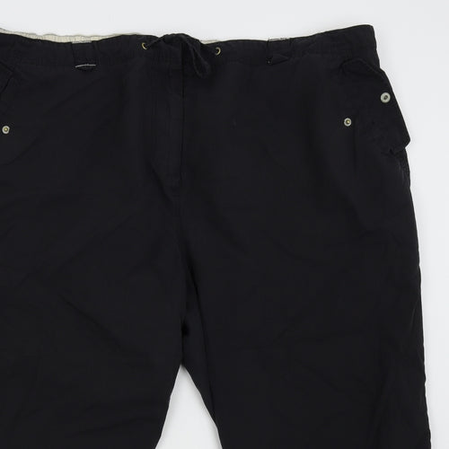 East Coast Womens Black   Bermuda Shorts Size 28