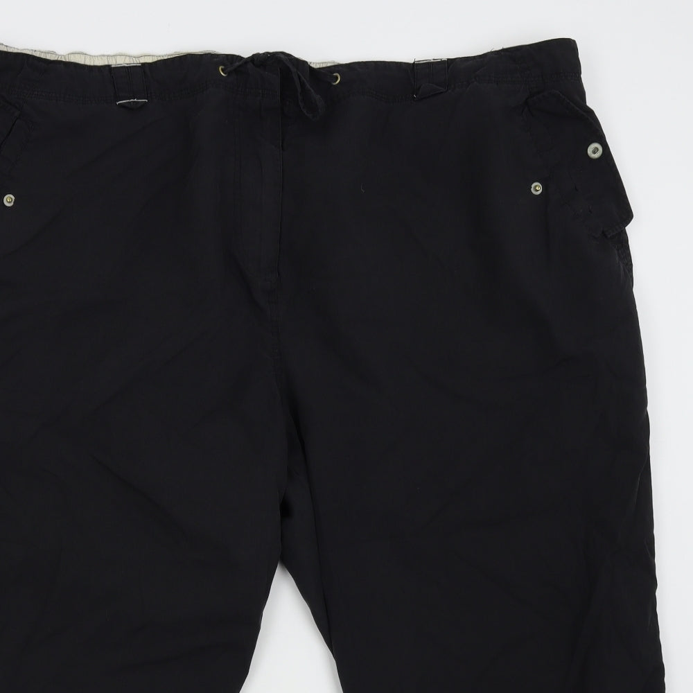 East Coast Womens Black   Bermuda Shorts Size 28