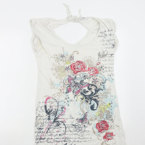 George Womens White   Basic T-Shirt Size 14