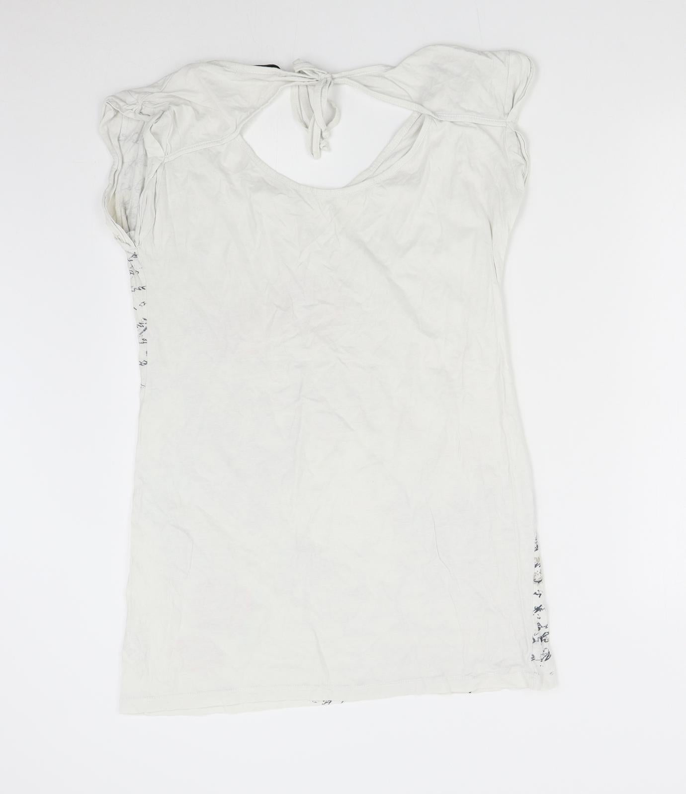 George Womens White   Basic T-Shirt Size 14