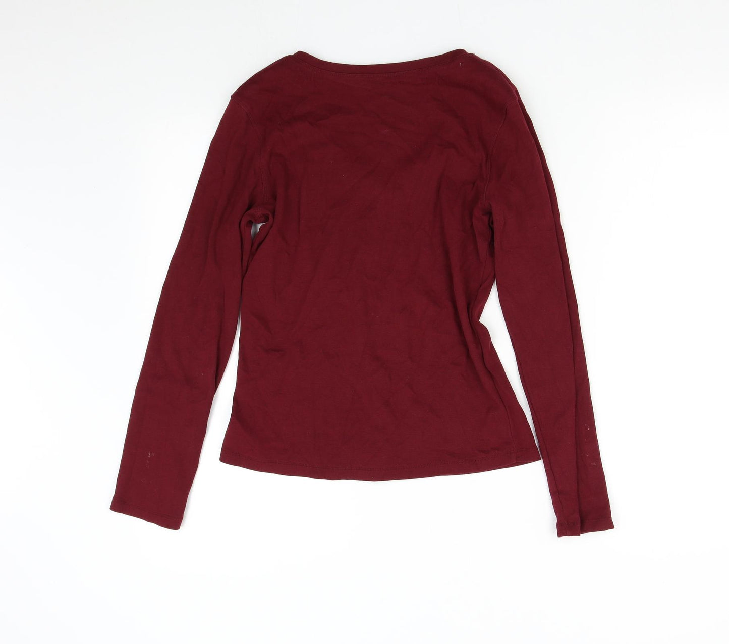 M&S Womens Red   Basic T-Shirt Size 12