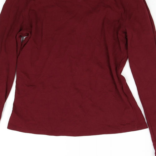 M&S Womens Red   Basic T-Shirt Size 12