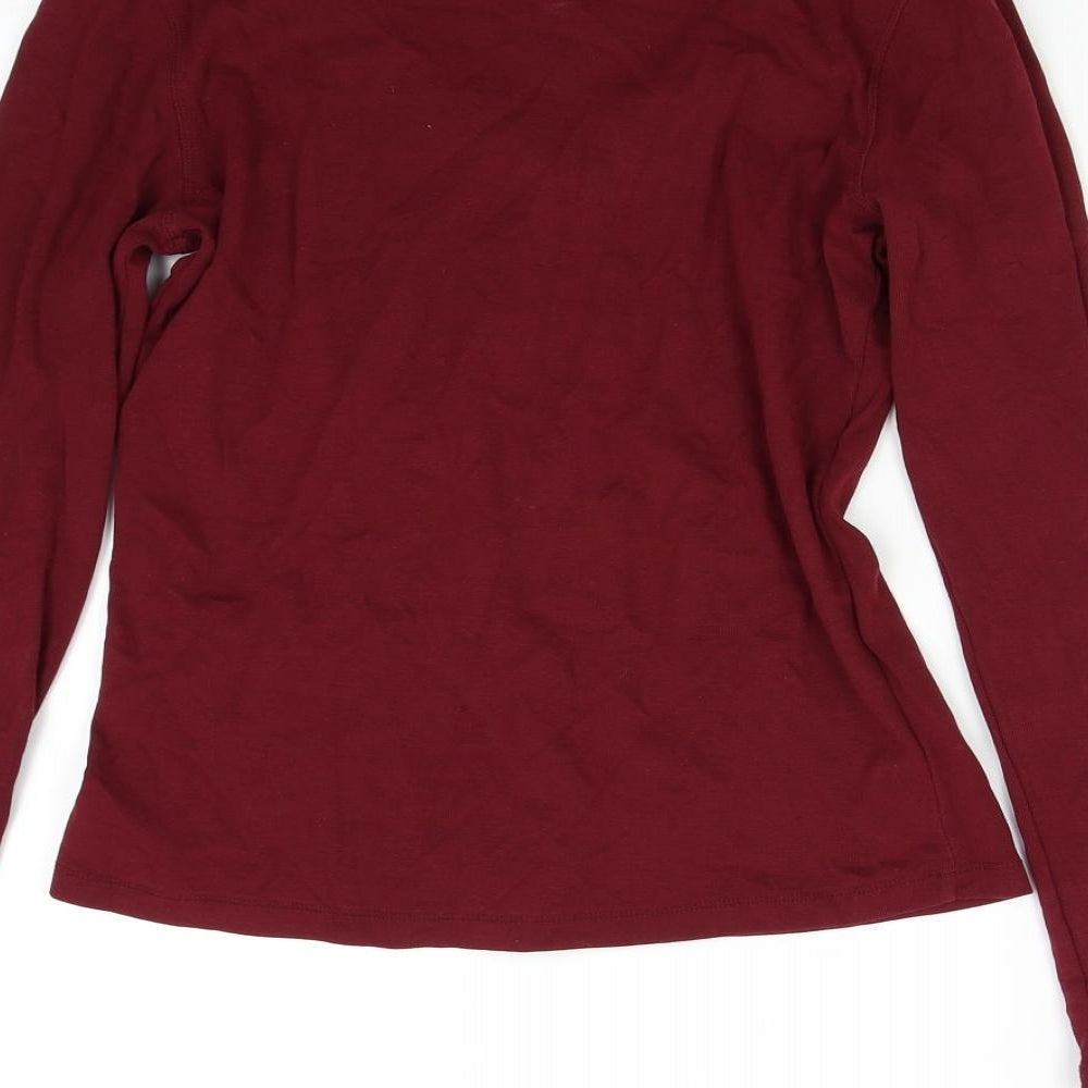 M&S Womens Red   Basic T-Shirt Size 12