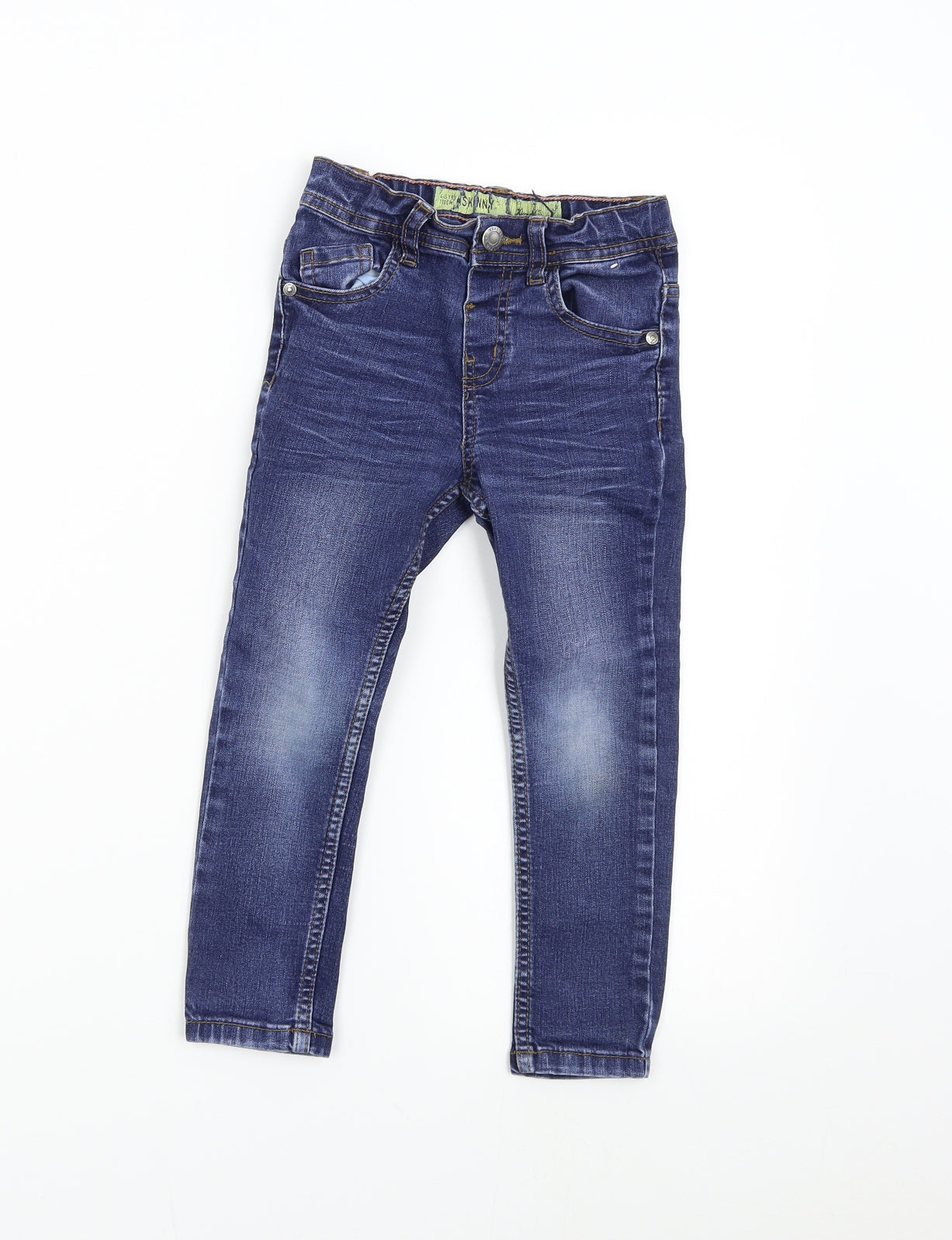 Primark Girls Blue  Denim Straight Jeans Size 4-5 Years